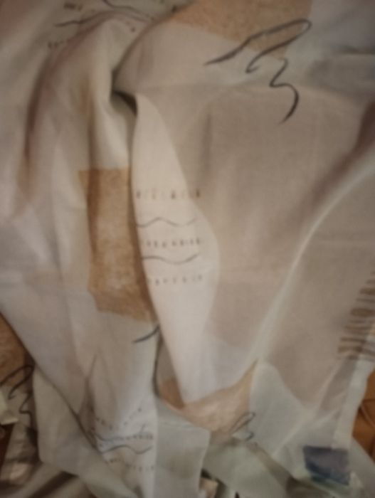 Перде,светло синьо на шарки