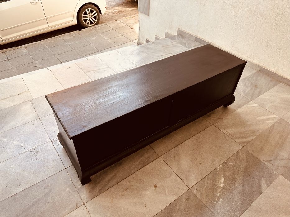 ТВ шкаф / ниска секция – масивен, скандинавски стил