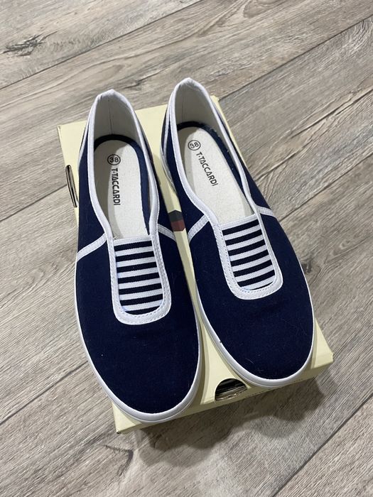 Мокасины  джинсовые