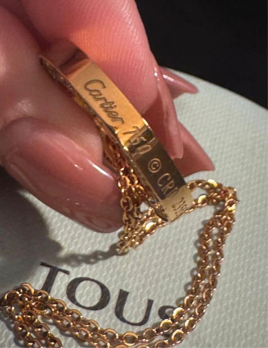 Lant Cartier Suflat cu aur 14k