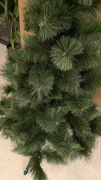 Коледна елха 1.5 м ГРИПС ПВЦ – тъмен бор, реалистична, PVC