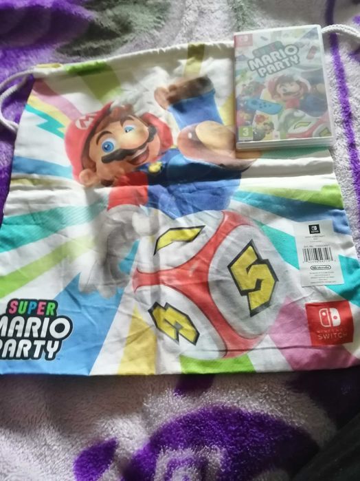 Super Mario Party (joc Nintendo Switch) + rucsac + abtibilduri Mario
