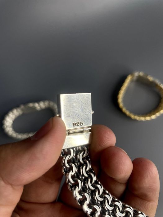 Серебро Браслет Мужской Бисмарк