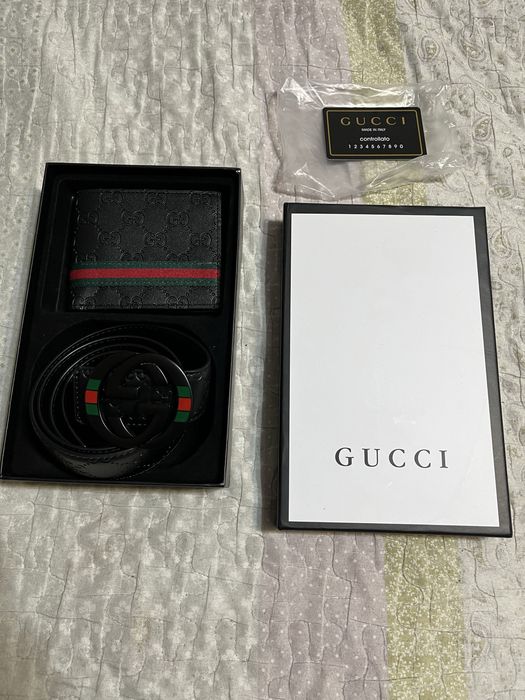 curea si portofel gucci barbati (110cm)