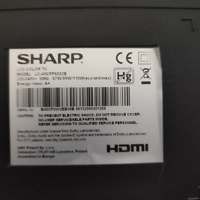 Sharp Aquos Smart Led Full HD 124 cm