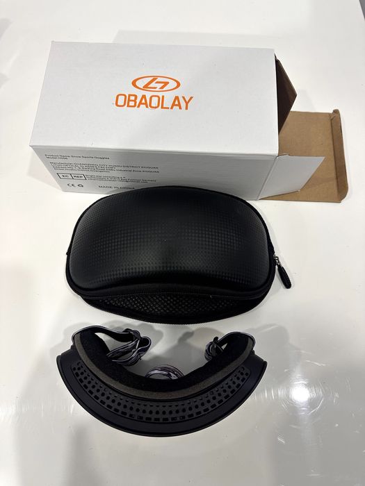 vand ochelari ski/ snowboard OBAOLAY  negru cu lentila tip oglinda