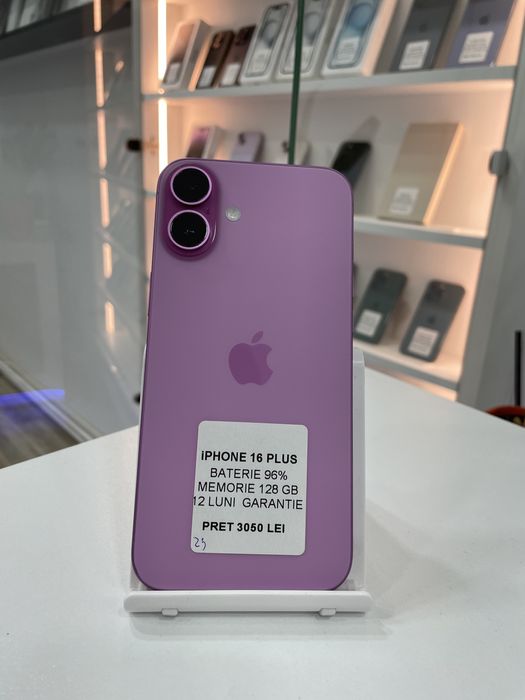 MAGAZIN: vindem iPhone 16 Plus, 128gb, GARANTIE