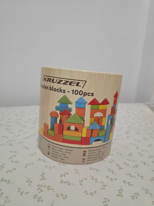 Като нов дървен конструктор 100 части