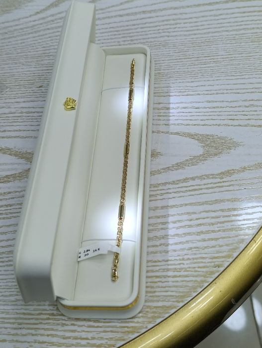 Золотое браслет,Турецкая изделия мидас, проба 585, вес 2,84 гр, р 20с