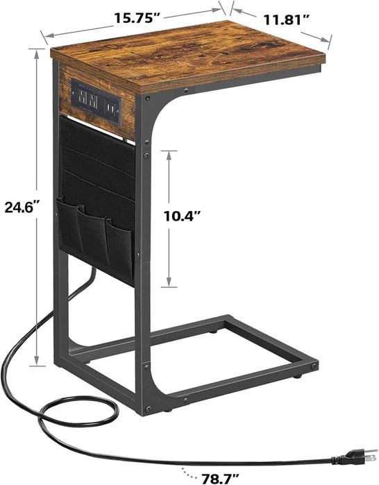 Помощна масичка TUTOTAK – Вградени контакти и USB портове