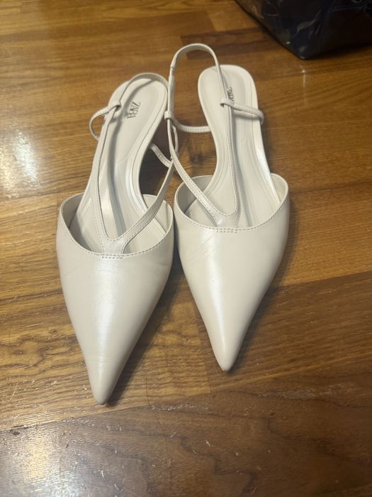 pantofi Zara 39 piele  naturala