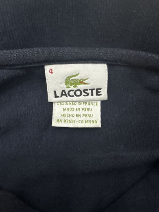 Поло Lacoste темно синий