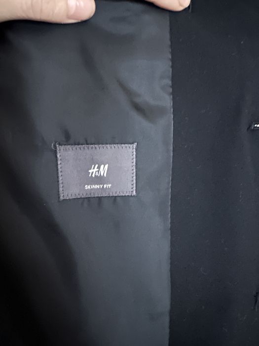Sacou H& M vascoza negru S