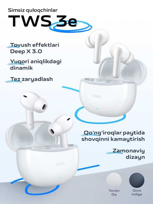 Vivo TWS3E Наушники беспроводные