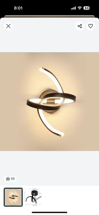 Led черен спот 20W