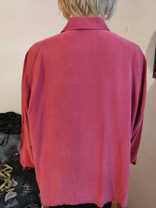 Bluza de matase naturala zmeurie Allison WINGATE-masura 46-Noua!