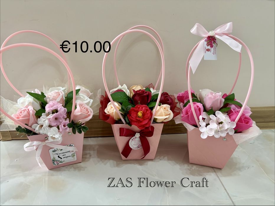 3Д рамки и аранжировки със сапунени цветя