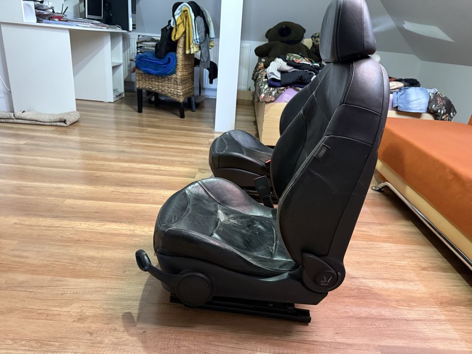 Scaune față Mini Cooper S R53 Full Leather (piele integrală) – versiunea scumpă