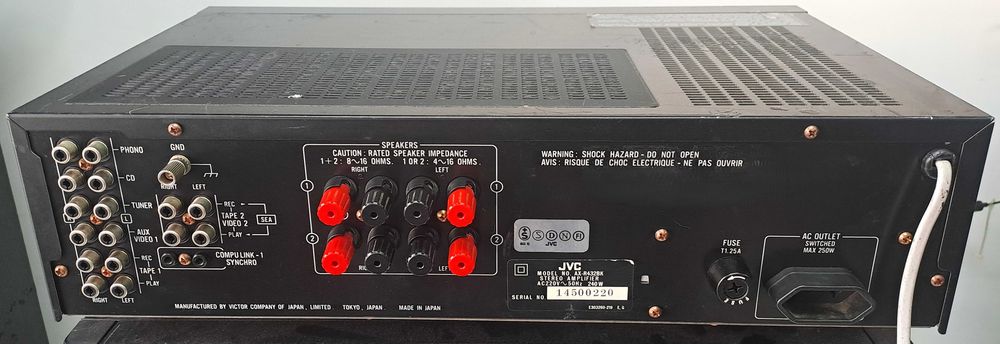 Amplificator JVC AX-R432 Telec originala – Dynamic Super-A 2 x 80W – Phono MM/MC – Japan