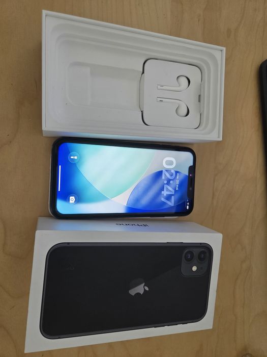 IPhone 11 64GB, baterie nouă 100%, cutie
