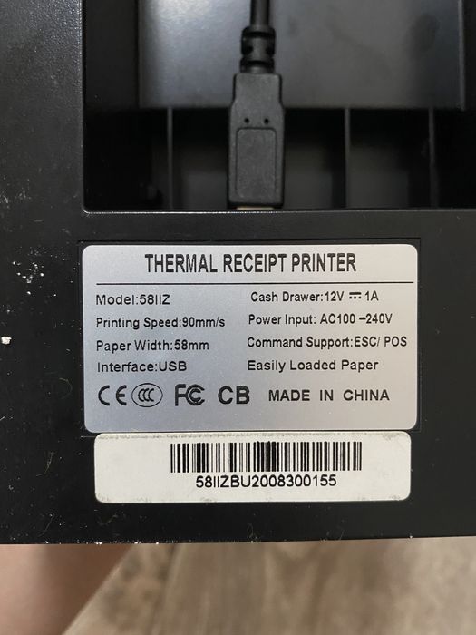 Мини принтер для маленьких чеков