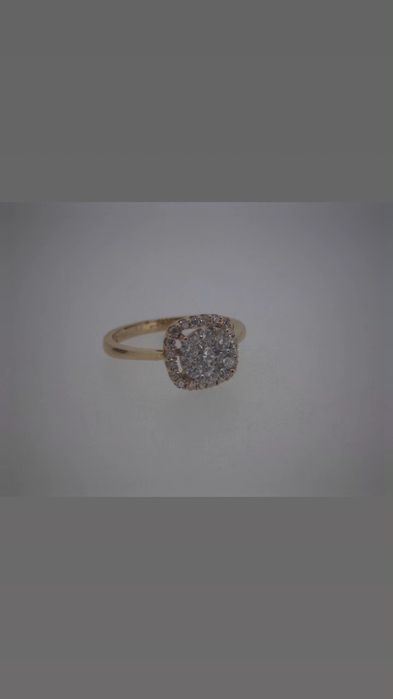 Inel aur 18k 2.39gr cu diamante naturale marca Teilor (r)