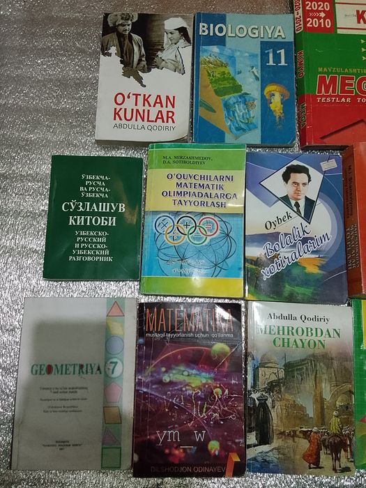 Kitoblar bor kimyo biologiya Usmonov tarix adabiyot matematika barcha