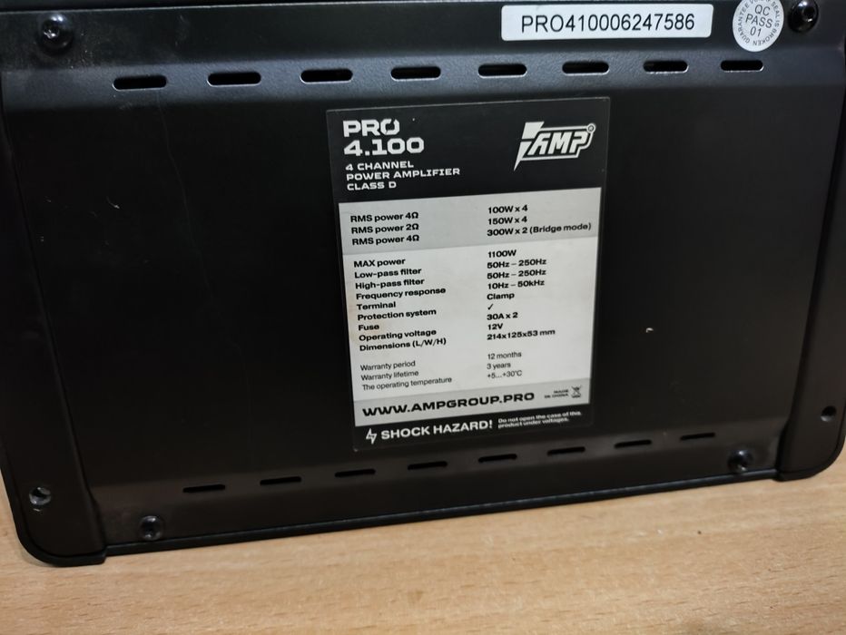 Продам Усилитель AMP PRO 4.100