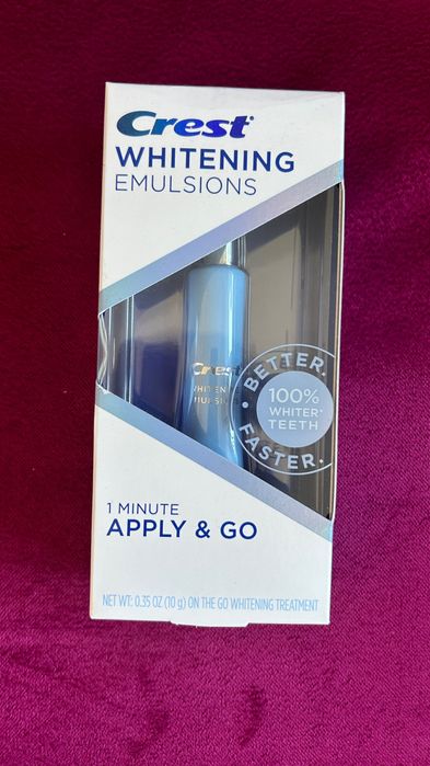 Emulsie solutie albire dentara CREST benzi plasturi pasta albit dinti
