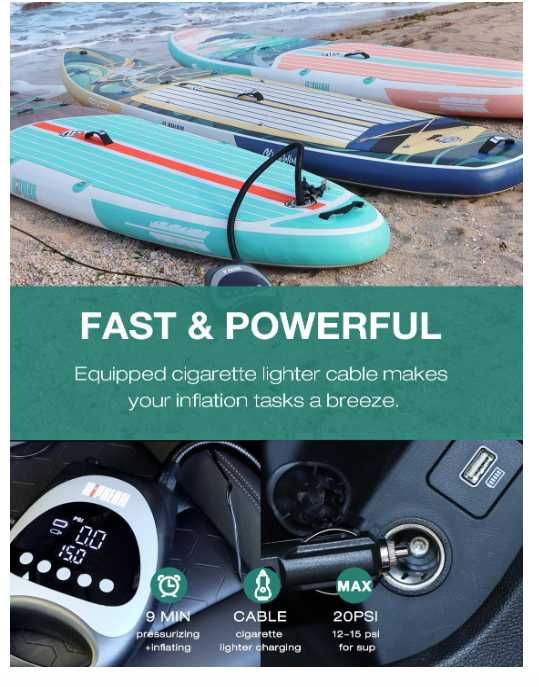 Pompa smart Electrica Portabila 20 Psi Oprire Automata cu acumulator