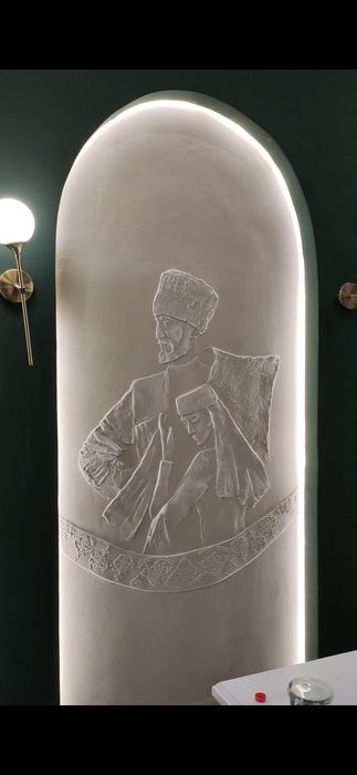 Барельеф, настенные панно, скалы, горы,