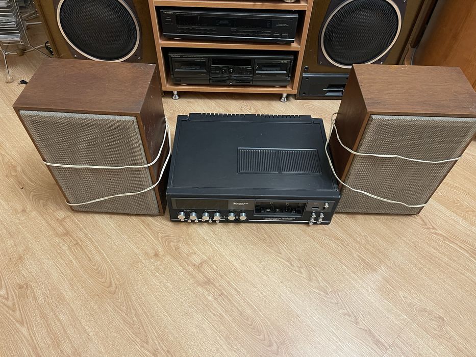 Магнитофон маяк 233 стерео с колонками в комлекте