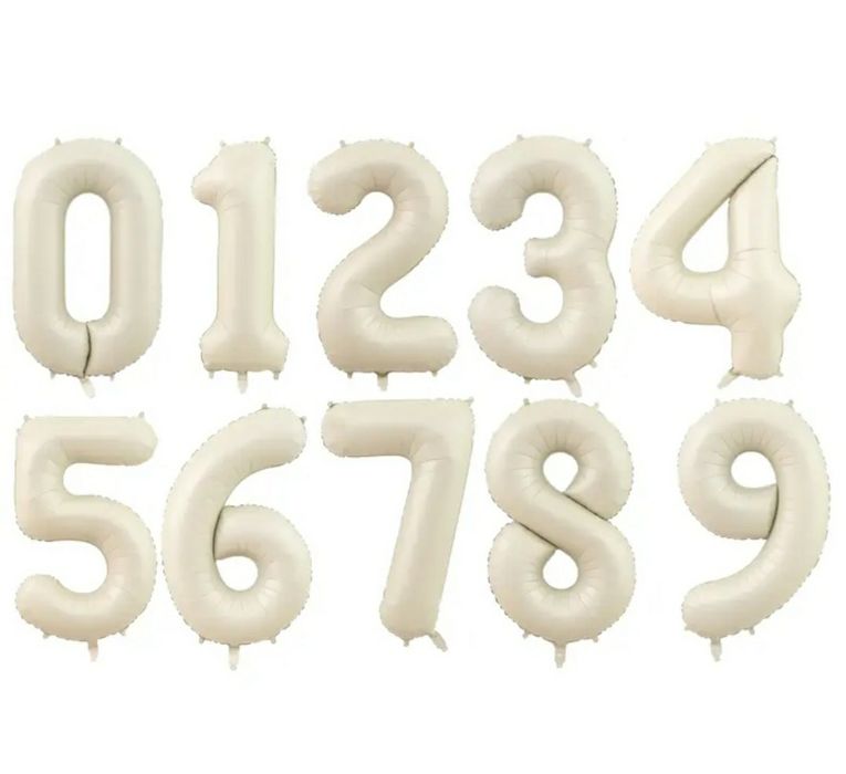 Цифры фольгированные метровые