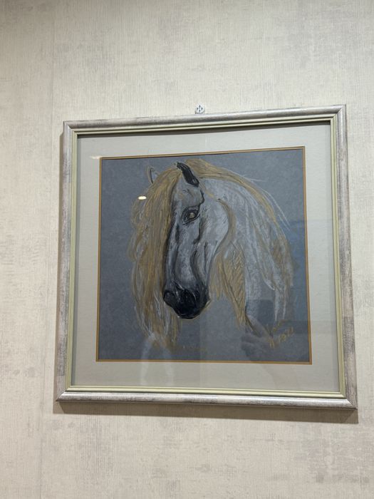 Картины 4 штуки Лошади