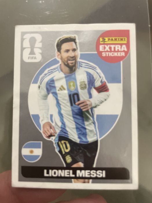Messi silver extra sticker