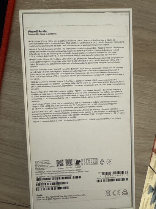 Iphone 15 Pro Max 256gb Natural Titanium(Ca nou)