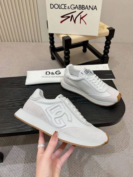 D&G DG Logo Sneaker "White/Light Grey"