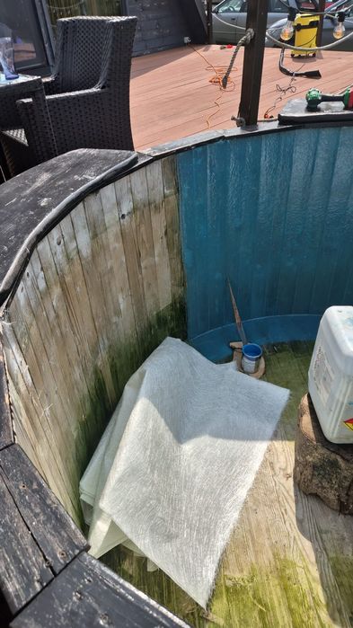 Ciubăr din lemn - reparații și recondiționari cu fibră de sticlă