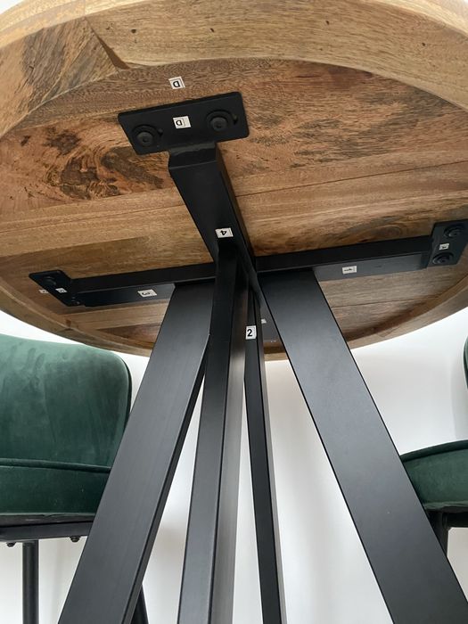 Masa living din lemn de mango si metal