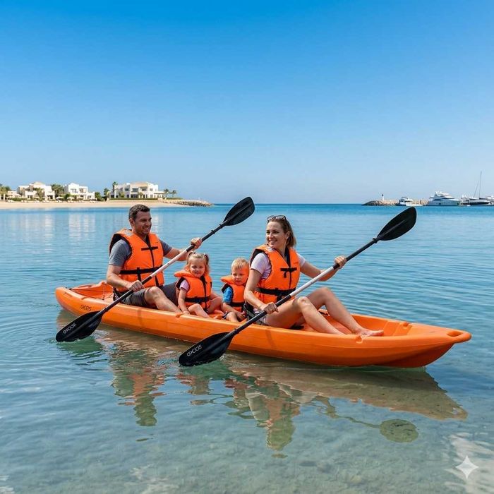 Caiac 11 2+2, Sit-On-Top, portocaliu