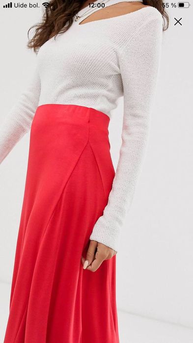 Белдемше Mango юбка бордовая