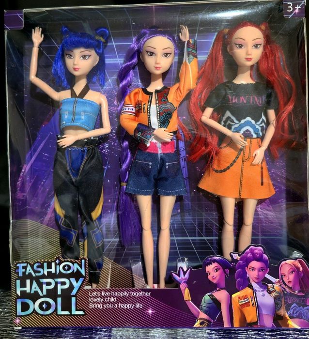 Куклы Huntrix «Хантрикс. Охотники на демонов»(набор 3 шт.)  Д-ка  24/7