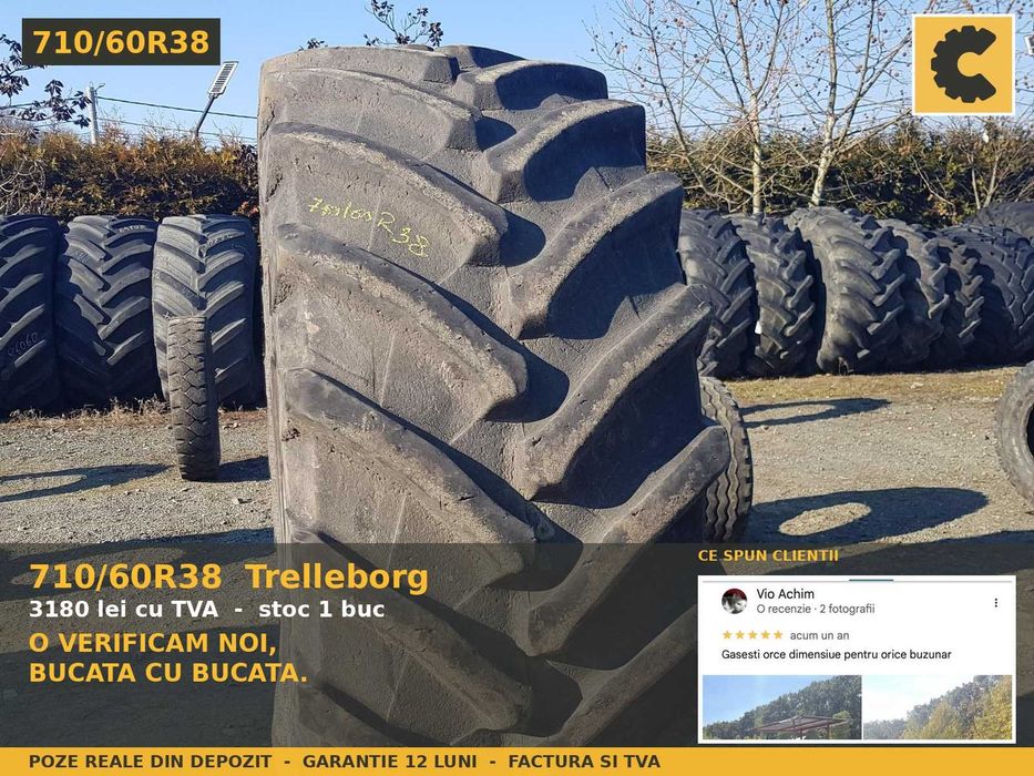 Cauciucuri 710/60R38 Trelleborg Anvelope Tractor SH Garantie REDUS
