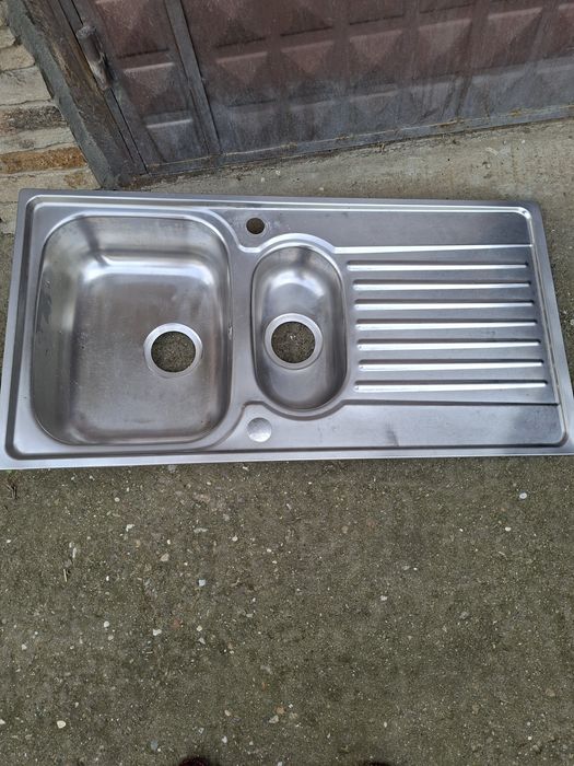 Двойна мивка алпака ,не изпилзвана за шкаф