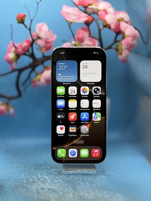 ПЕРФЕКТЕН!!! Apple iPhone 16 Pro, 128GB, 5G, Natural Titanium