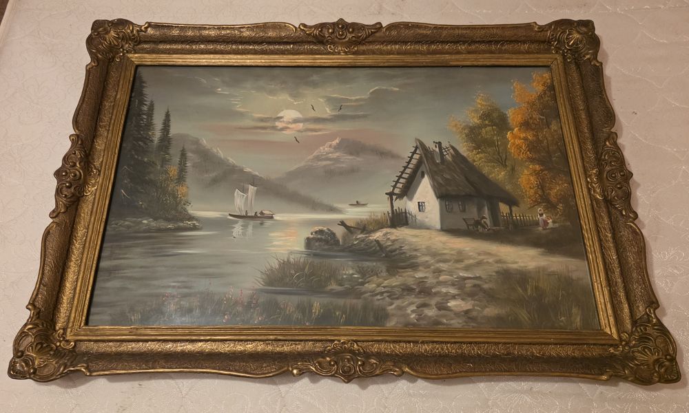 Tablou vechi pictat tablouri vintage 90x60