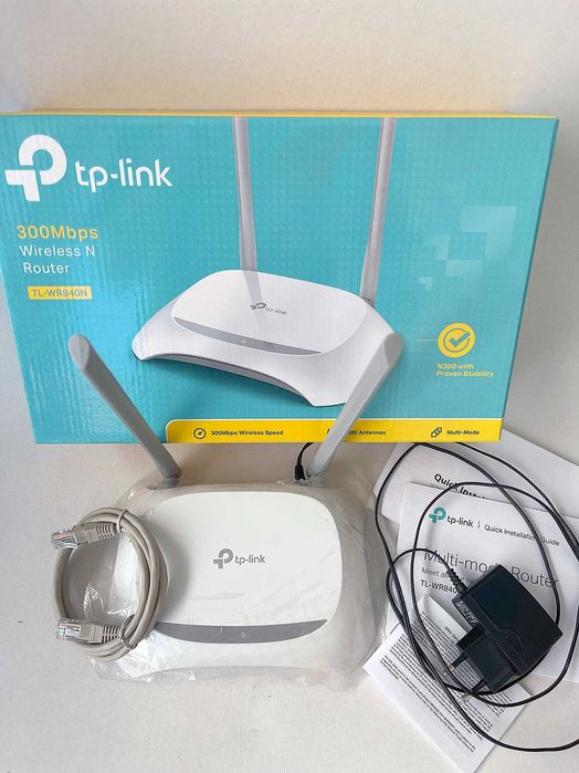 Безжичен рутер N 300Mbps TP-LINK TL-WR840N