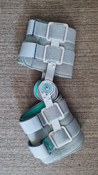 Шина / ортеза за коляно и патерици