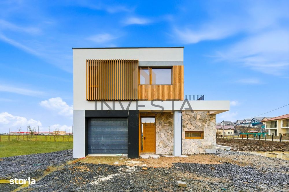 Casa individuala nZEB cu piscina, 501 mp teren, 160mp utili, Sanicoara
