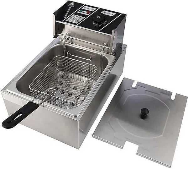 Friteuza electrică inox de 6 litri 2500W NOU